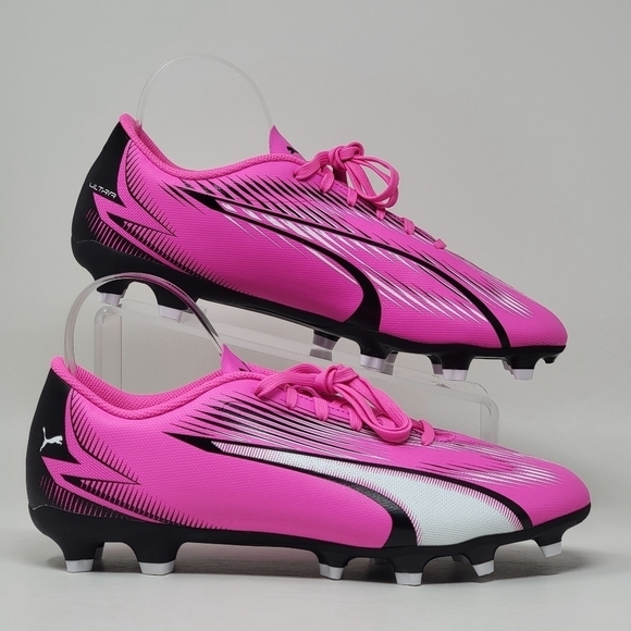 Puma Ultra Play FG/AG Soccer Cleats Mens Size 10 Pink Black White 107763-01 New main image 4
